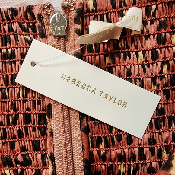 Rebecca Taylor Leopard Bow Top - Picture 11 of 15